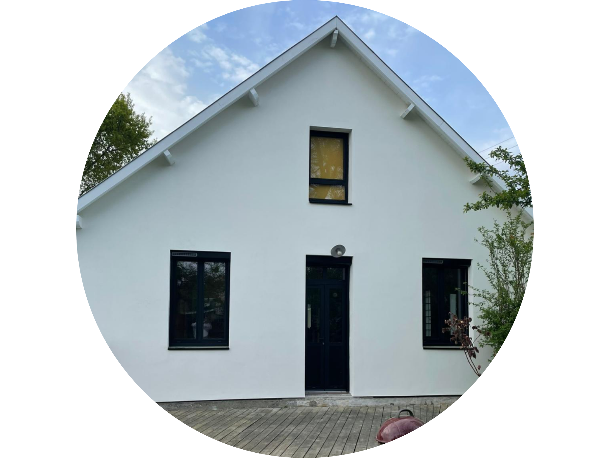 Photo de la maison isolée par l'extérieur
